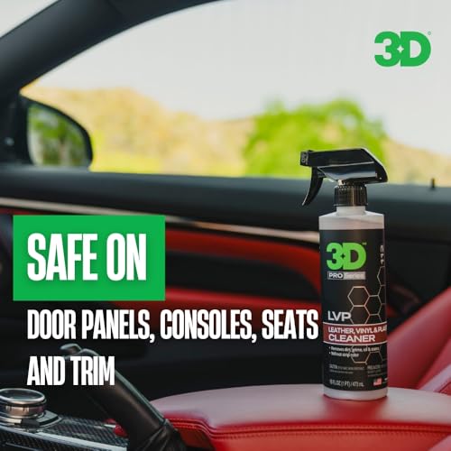 LVP Interior Cleaner - Removes Dirt, Grime, Grease, Oil & Stains from Leather, Vinyl & Plastic - Great for Seats, Steering Wheels, Door Panels, Dashboards - Car, Office, Home Use 16oz. - view 5