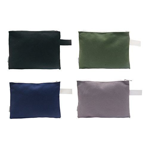 100% Cotton 16oz Heavy Duty Multi-purpose Canvas Zipper Tool Bag Organize Storage Pouch 4-pack - view 2
