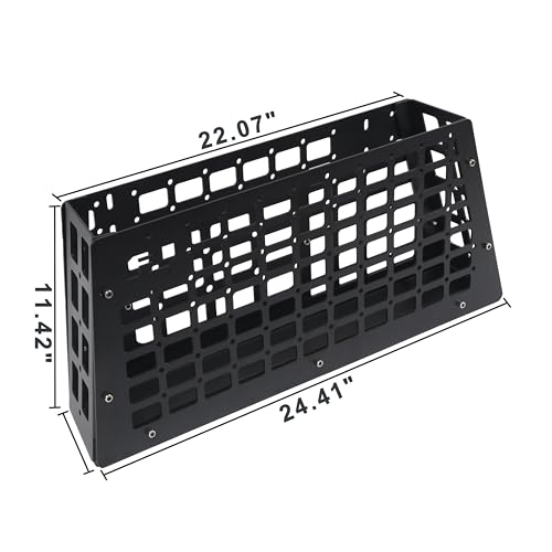 For Toyota FJ Cruiser (XJ10) 2007-2022 MOLLE Panel Storage Basket Trunk Shelf Organizer Interior Rear Cargo Racks Holder (Driver Side Storage Box) - view 5