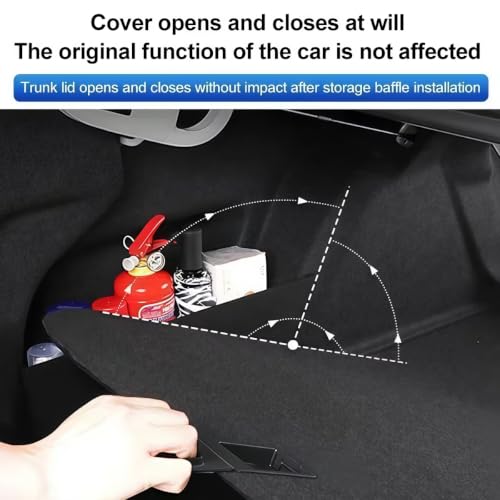 Car Rear Trunk Organizer Compatible with Tesla Model Y 2025 - view 3