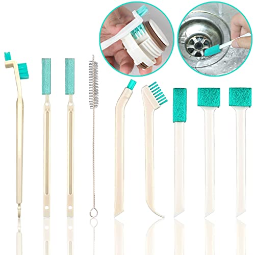 Small Household Cleaning Brushes,18 Pcs Crevice Brush for Hole, Gap, Corner, Space, Micro Crevice Scrub Cleaner Tool for Bottle, Keyboard, Window, Door Track