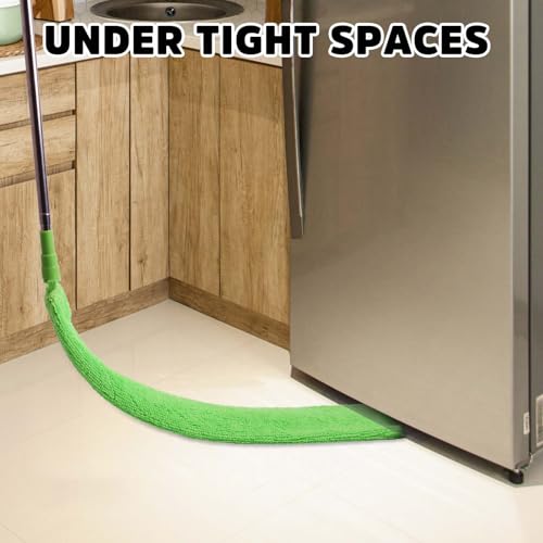 Retractable Gap Dust Cleaner Under Appliance Cleaning Tool, Flat Duster for Under Refrigerator Fridge Stove Couch Bed, Skinny Thin Duster for Tight Spaces - view 3