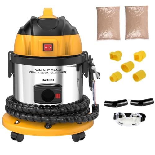 Walnut Blasting Kit for Carbon Cleaning, 1200W 110V Carbon Remover