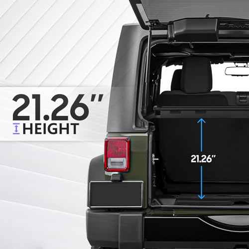 Rear Trunk Cargo Storage Rack Compatible for 2007-2026 Jeep Wrangler JK JKU & JL JLU Unlimited 4 Door Hardtops, Interior Luggage Rack Shelf for Camping Gear (350 LBS) - view 4