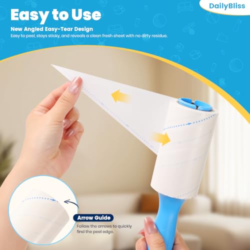 Extra Sticky Lint Roller for Pet Hair, 500 Sheets with 2 Handles - view 3