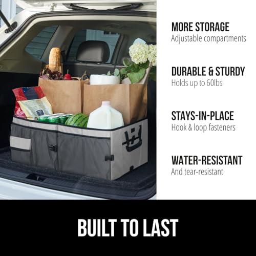Trunk Organizer for SUV and Cars, Large Capacity, Gray - view 2