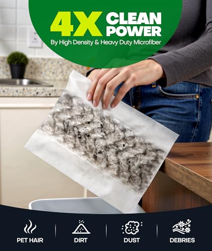 60 Count Heavy Duty Dry Sweeping Cloths Refills for Swiffer Sweeper Mop - view 2