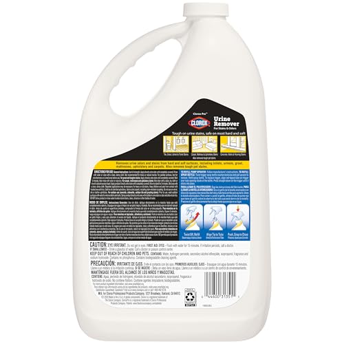 Urine Remover for Stains and Odors Refill, 128 Ounces (Package May Vary) - view 6
