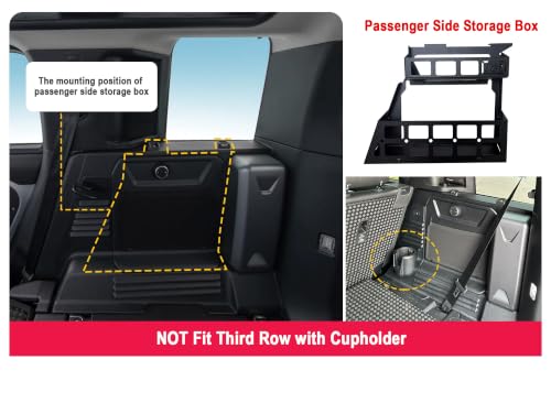 For Land Rover Defender 4dr 2020-2025 Car Accessories Modular Storage Trunk Organizer L+R Molle Storage Boxes*2 Luggage Carrier Aluminum Alloy (NOT Fit Third Row with Cupholder) - view 5
