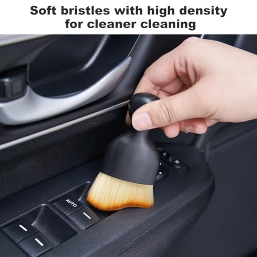 Car Interior and Exterior Soft bristles Detail dust Automotive Brush dusting Brush Dashboard Cleaning Brush Home Office Computer Keyboard dusting Tools+ Double-Sided Suede Cleaning Towel - view 4