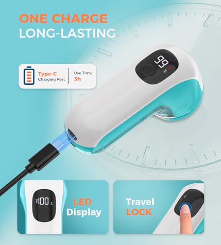 Fabric Shaver and Lint Remover, Portable Sweater Defuzzer - view 3