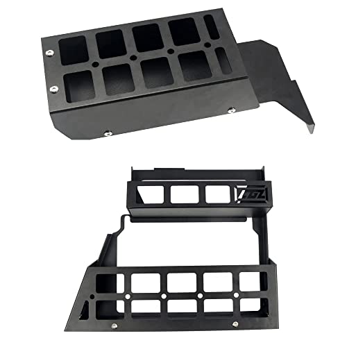 For Land Rover Defender 4dr 2020-2025 Car Accessories Modular Storage Trunk Organizer L+R Molle Storage Boxes*2 Luggage Carrier Aluminum Alloy (NOT Fit Third Row with Cupholder)
