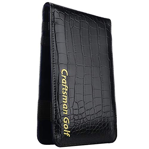 Crocodile Pattern Golf Scorecard Holder and Yardage Book Cover Case Protector Also Accept Custom Order with Your Name Stitched Customization Version - view 2