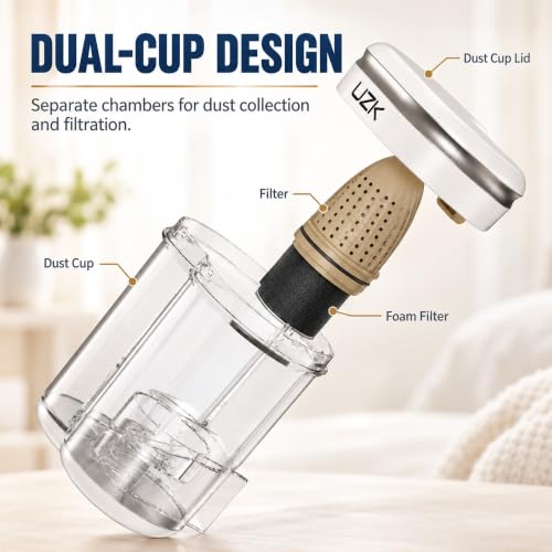 Mattress Vacuum with UV-C Light,Bed Vacuum Cleaner for Sofa,Crib,Couch - view 5