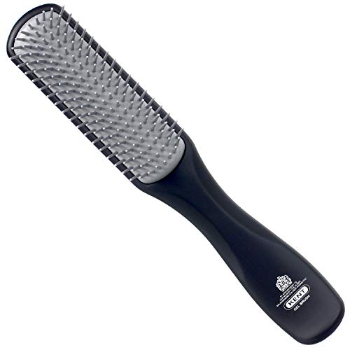 KFM3 Gel Styling Hair Brush for Men, 9 Row Men's Hair Brush with Ionic Anti Static Bristles, Detangling and Smoothing Short to Medium Length Hair