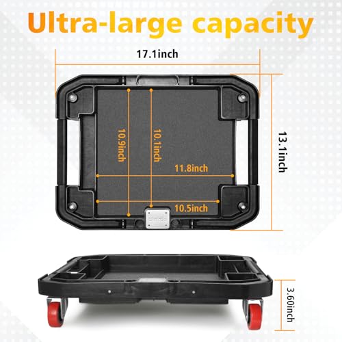 Tool Creeper Rolling Tray with 4 Swivel Casters, 55 lbs Capacity - view 2