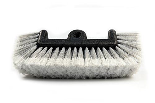 12" Car Wash Brush with Soft Bristle for Auto RV Truck Boat Camper Exterior Washing Cleaning, Grey