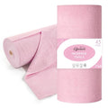 Microfiber Cleaning Cloth Roll 45 Pack, 12"×12", Reusable, Tear Away, Pink