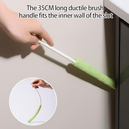 Multifunctional Cleaning Brush Set with 3 Interchangeable Heads, Essential Car Dusting Brush for Cleaning Hard to Reach Areas and Tight Spaces - view 4