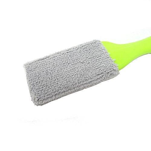 Double Ended Portable Cleaning Brush Mini Hand Held Magic Brush Duster for House, Car, Office (Light Green) - view 2