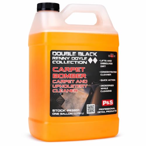 Carpet Bomber – Professional Upholstery Cleaner, Citrus-Based Formula, Removes Grease, Dirt & Odors, Highly Dilutable, Safe for Engines & Wheel Wells - 1 Gallon
