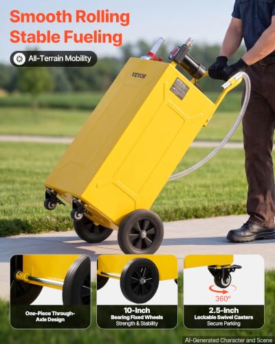 30 Gallon Diesel Caddy, Carbon Steel, Portable Diesel Transfer - view 4
