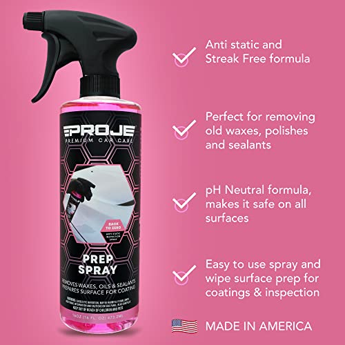 Proje Premium Car Care Deluxe Ceramic Kit 5-Piece | Premium Ceramic Coating Kit for Cars Trucks RVs and Motorcycles | Prep Spray Ceramic Coating | Plush Microfiber Towels & Applicator Sponge - view 7
