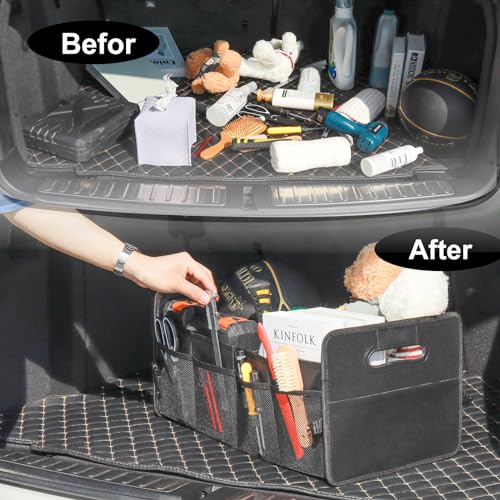 Car Trunk Organizer, Collapsible Car Organizers and Storage Large Black - view 7