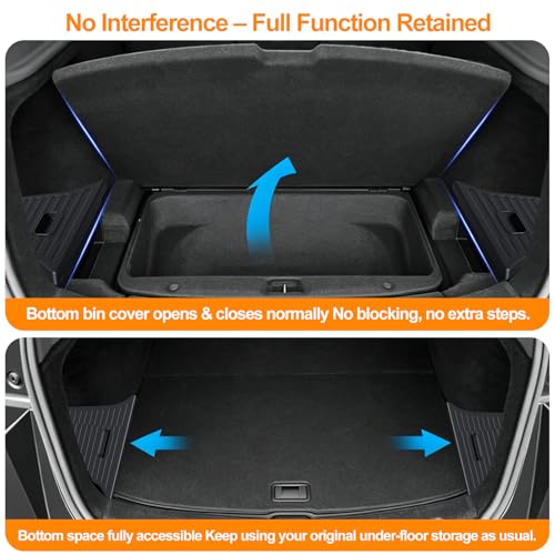 Trunk Storage Bins for 2025 2026 Tesla Model Y Juniper - view 4