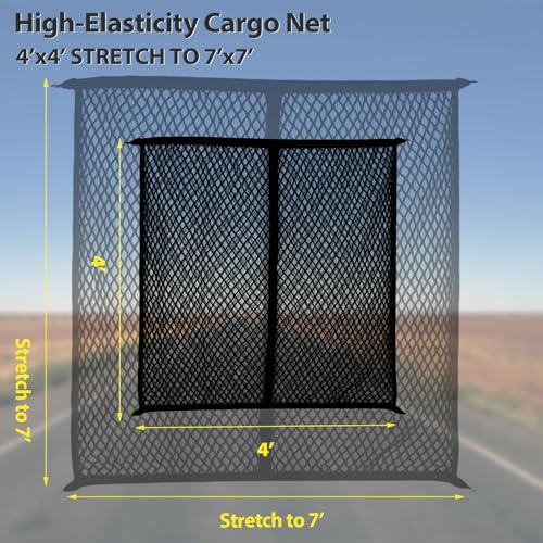 Cargo Net for Pickup Truck Bed, Trucks Cargo Net Mesh Organizer - view 3