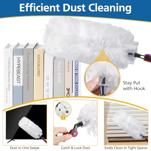 30 Pack Duster Refills Compatible with O-Cedar Flex & Catch Duster - view 4
