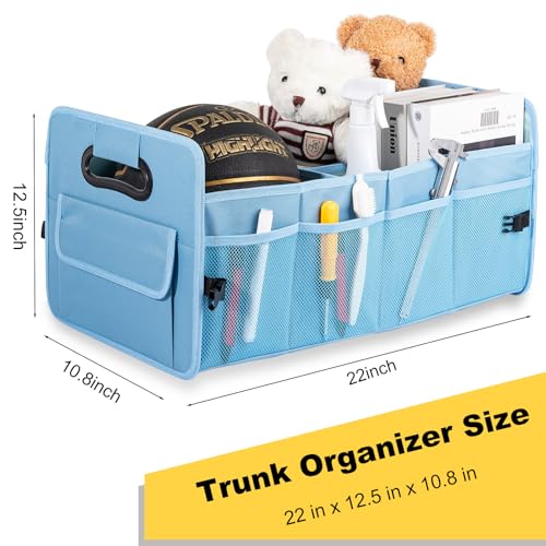 Car Trunk Organizer, Collapsible Car Organizers and Storage Light Blue - view 5