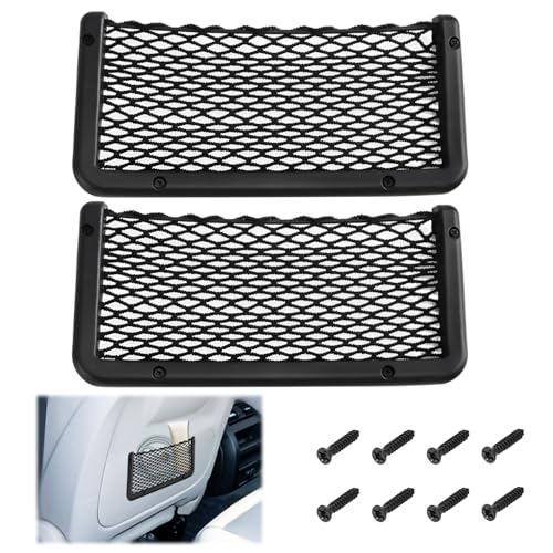 2 PCS Car Net Pocket, Boat Storage Net Holeder, Car Cargo Nets