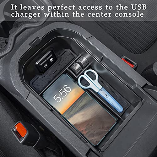 Center Console Tray Organizer Compatible with Toyota RAV4 Accessories 2025 2024 2023 2022 2021 2020 2019 and 2021-2025 RAV-4 Prime, Armrest Insert Container ABS Material Secondary Storage Box - view 3