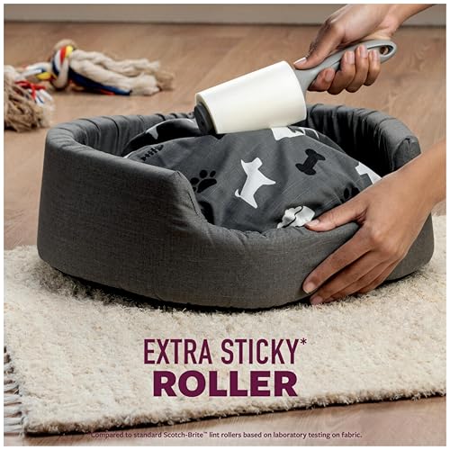 Pet Hair Extra Sticky Lint Roller, 95 Sheets Total,1 Pack - view 5