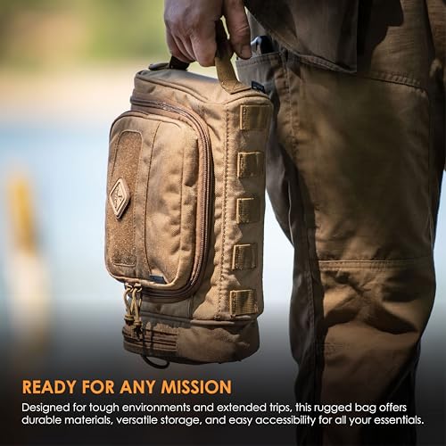 Reveille: Rugged Grooming Kit/Heavy-Duty Toiletry Bag - Black, 11.8 x 8.3 x 4.7 inches - view 3