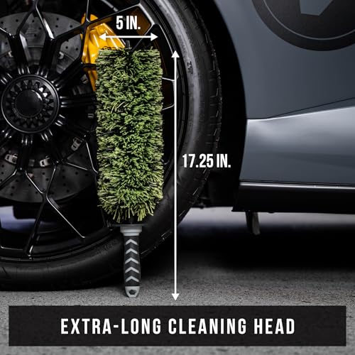 V+ Wheel Barrel Brush for Deep Wheel Cleaning, 17 Inch Length - view 4
