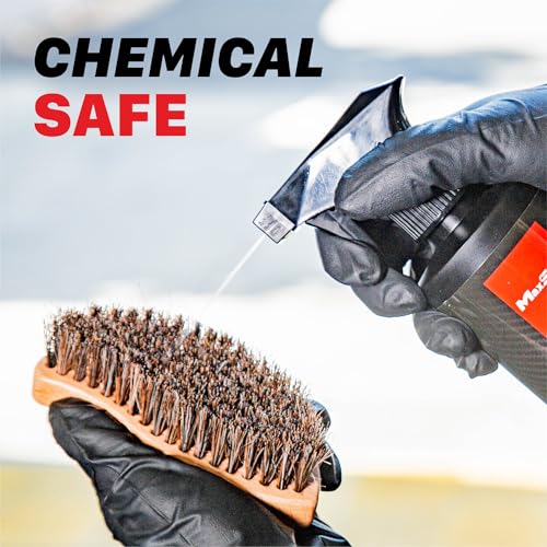 Universal Ergonomic Interior Detailing Brush | Soft Horsehair & PP Bristles | Durable Car Cleaning Brush for Leather Seats, Upholstery, Dashboards & Interior Fabric Surfaces - view 4