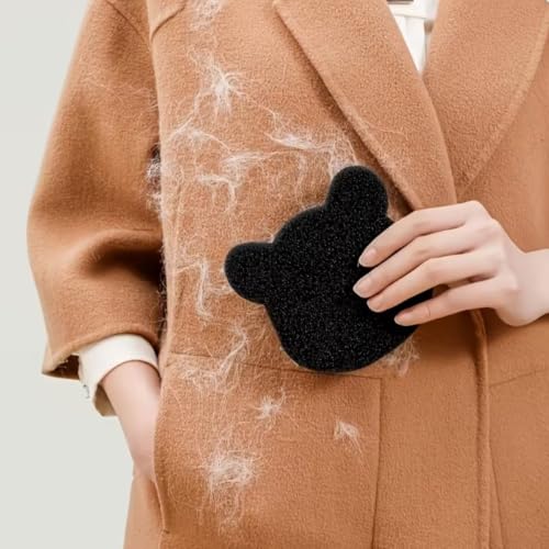 2pcs Laundry Pet Hair Catcher Pads, Cute Cat Shaped Reusable Lint Remover Sponge for Washing Machine, Pet Hair Remover for Laundry, Clothes, Bedding & Towels - view 2