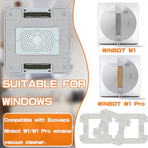 8 Pack Cleaning Rag for Ecovacs Winbot W2 Omni - view 4