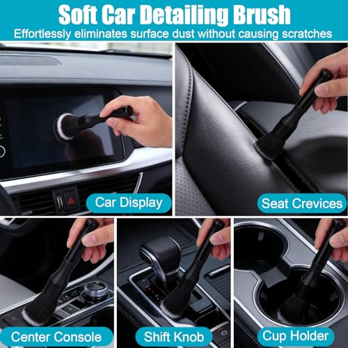 Car Detailing Kit Interior,Car Interior Cleaner Brush Set,10 Pcs - view 2