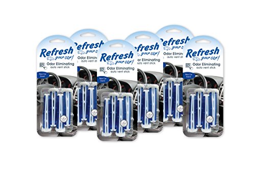 ! (86588) New Car Vent Stick Air Freshener, (Pack of 6)