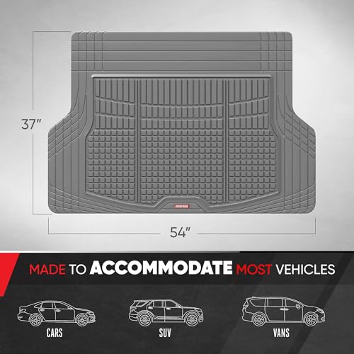 FlexTough Rear Cargo Mat – Heavy-Duty Trimmable Car Trunk Mat for Back of SUV, Universal Rear Cargo Liner for SUV, Flexible Trunk Liner, Automotive Floor Mats & Cargo Liners (Gray) - view 2