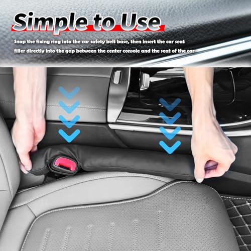 2026 Latest 2PCS Upgraded Car Seat Gap Filler with Fixing Ring,Elastic Car Gap Filler to Avoid Dropping Cell Phones/Keys,Essential Cars Gaps Seat Fillers Cars Accessories - view 6