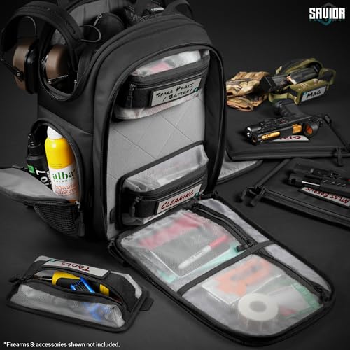 Core Tactical Mesh Zipper Pouch, 9" x 5" Modular EDC Tool Organizer w/Writable ID Patches, Range Gear Utility Storage Pocket w/Hook Backing, Dump Pouch with Handle, 2-Pack - view 5