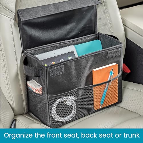 Carganizer Car Storage Bin with Lid for Front Seat, Back Seat or Trunk - view 5
