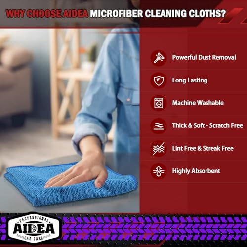 Microfiber Cleaning Cloth 20PK, Microfiber Towels for Cars 12"×12" - view 3