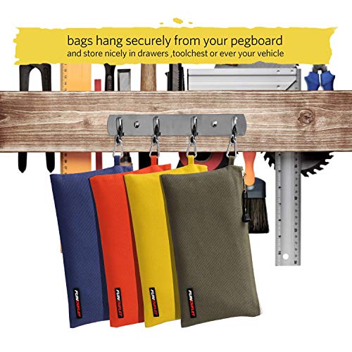 Utility Canvas Zipper Tool Bag, 4 Pack - view 3