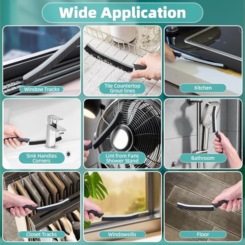 2 Pcs Cleaning Brush, Grout Brush, Hard Bristle Crevice Cleaning Brush - view 6