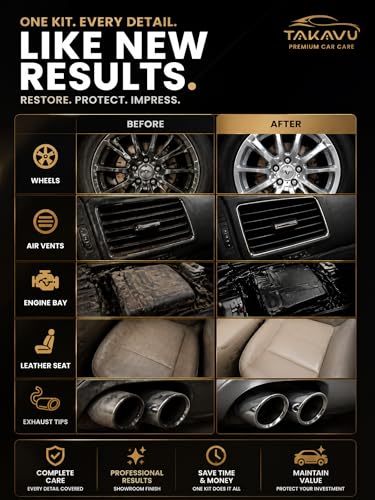 Car Detailing Brush Kit, 10 Piece Boar Hair for Interior - view 7